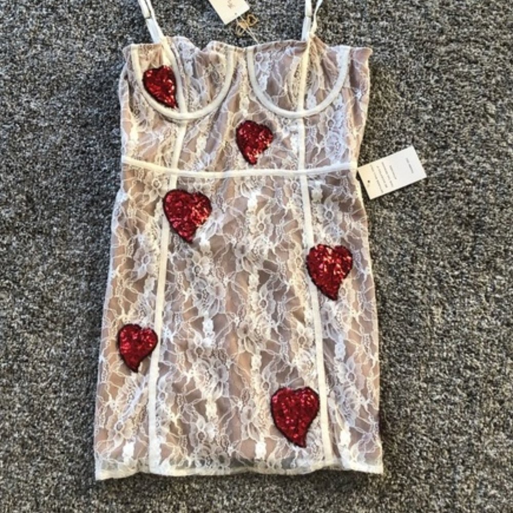 For Love & Lemons La Christy Mini Dress Size M NWT - Picture 2 of 7